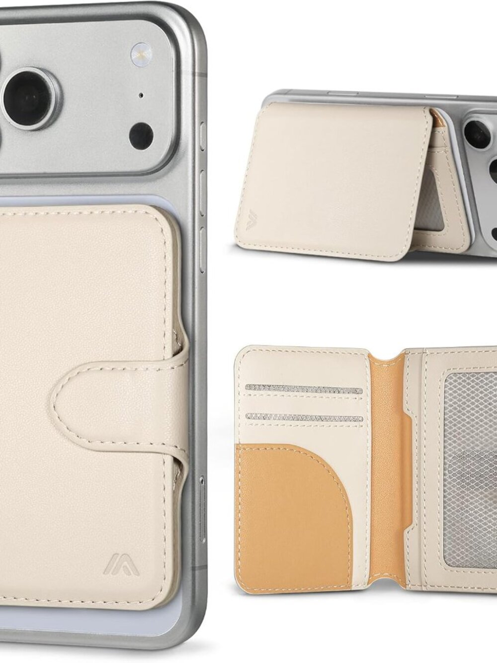 for MagSafe Wallet, Strong Magnet RFID Blocking Magnetic Phone Wallet
